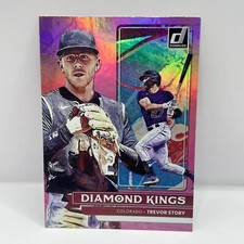 2022 Panini Donruss Baseball Trevor Story Diamond Kings #29 Holo Pink Parallel