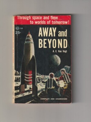 H521 Away And Beyond 548 A E Van Vogt Avon Sci-Fic Vintage Paperback Book