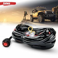 2-lead Wiring Harness Kit On-off Switch Fuse Relay Led Work Light Pods Bar 12v