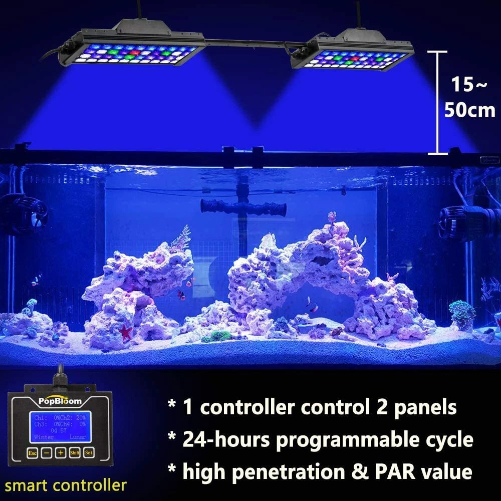 2PCS DSunY Saltwater Aquarium Led Light For 80 120cm Coral Marine Reef Fish Tank