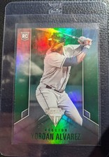 2020 CHRONICLES GREEN TITANIUM #15 YORDAN ALVAREZ ROOKIE CARD RC ASTROS