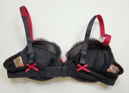 Aubade Paris Fievre Andalouse QC18 Padded Underwired Plunge Bra Lingerie Sz 32E - Picture 6 of 10