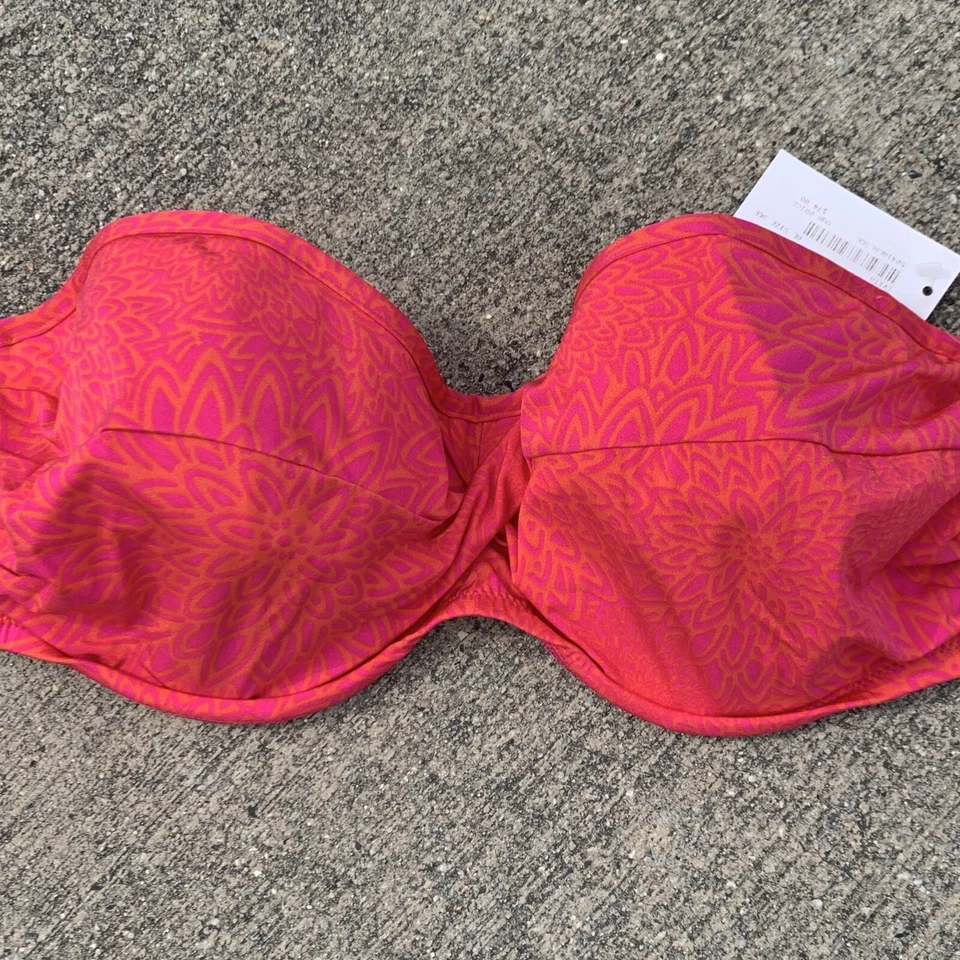 FANTASIE Push Up Bikini Top Naranja Fucsia SEXY 36DDD NUEVO NUEVO CON ETIQUETAS ❤️sj15m9 Foto 4 de 4