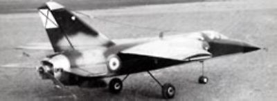 DASSAULT MIRAGE F1 (Spannweite 860 mm). Modellbauplan