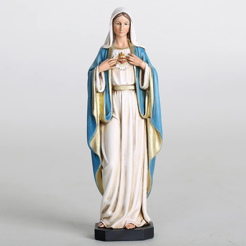 BC Catholic Immaculate Heart of Mary Figure, Virgin Mary Statue, Blessed Mother