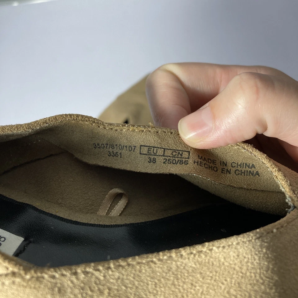 Zapatos planos mujer Zara 7,5 EUR 38 tela puntiaguda Foto 2 de 4