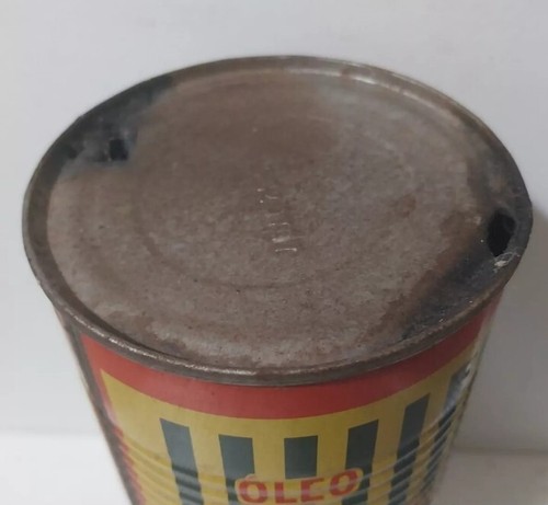 VINTAGE RARE CORCOVADO RIO BRAZIL SOYBEAN OIL TIN CAN ALMOST A LITER ADVERTISING - Picture 5 of 6