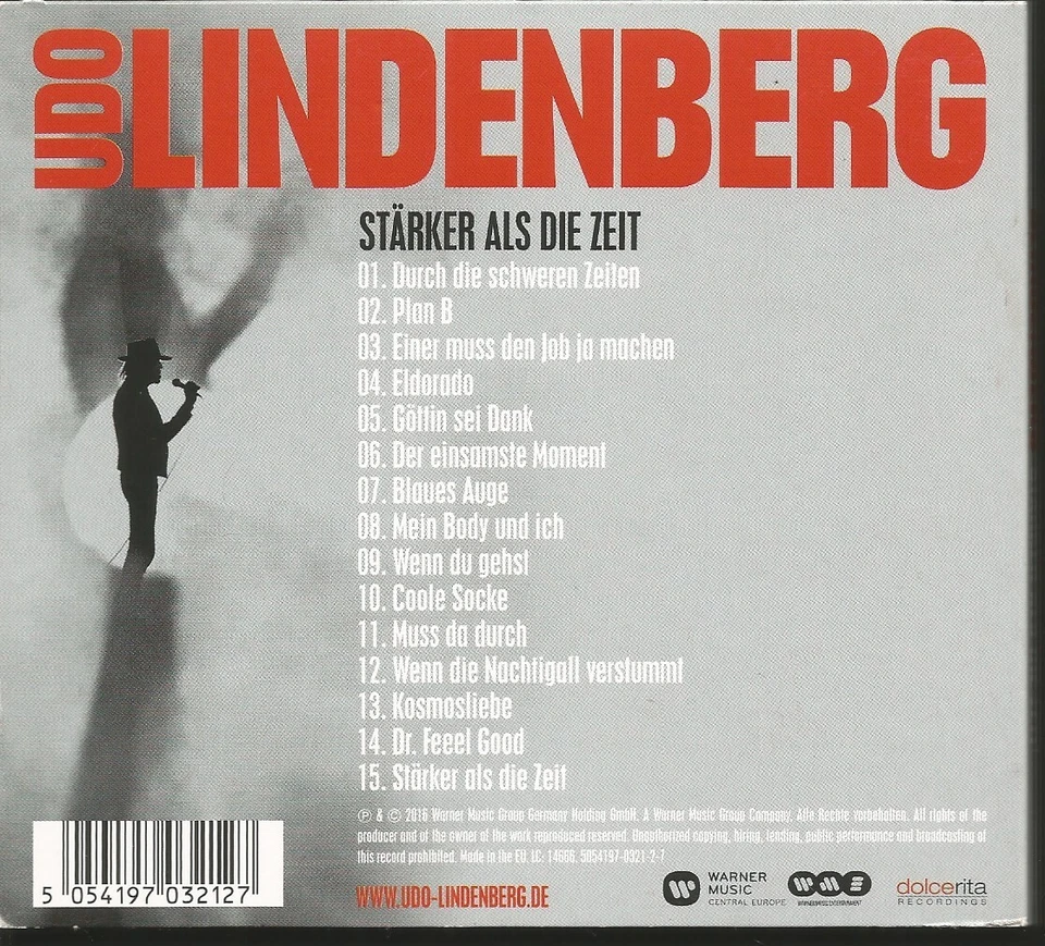 Udo Lindenberg, CD - Stronger Than Time. Very Good - Image 2 of 2