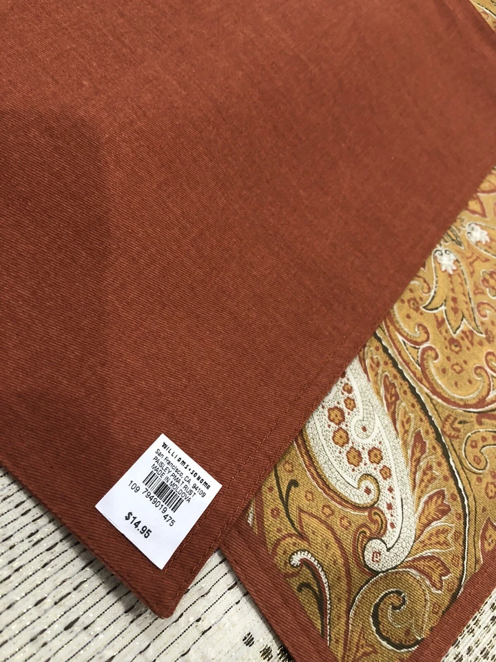 Manteles individuales William Sonoma Paisley ¡Nuevo juego de 4!! Foto 2 de 2