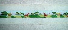 Horses in Pastures Belt 18ct HP Hand Painted Needlepoint Canvas MZC