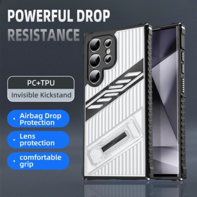 For Samsung Galaxy S25 Edge S24 Ultra S23 Shockproof Hybrid Armor Stand PC Case