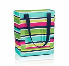 ED Thirty One organizing utility tall tote zip top bag 31  Preppy Pop new
