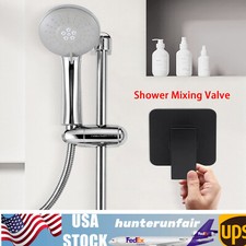 Shower Tap Control Valve Brass Handle Bathroom Hot/Cold Mixer Faucet Wall Mount