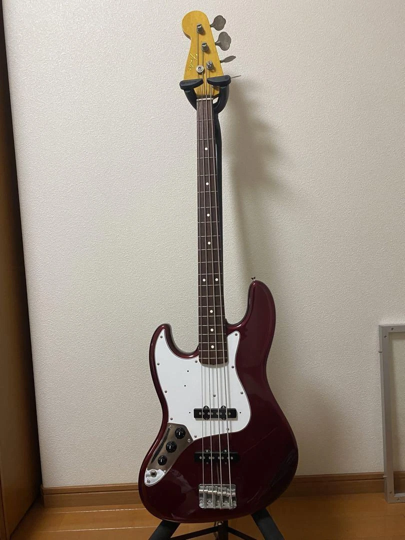 Fender Japan JB62/LH Jazz Bass Left-Handed Red Electric Bass Used