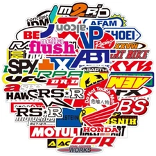 100PCS JDM Stickers Pack Car Motorcycle Racing Motocross Helmet Vinyl Decals Lot