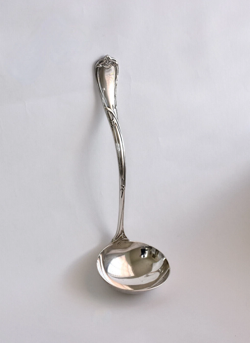 REED & BARTON Art Nouveau Pat Sep. 20 1904. Silverplated Ladle 12" Ernest Meyers