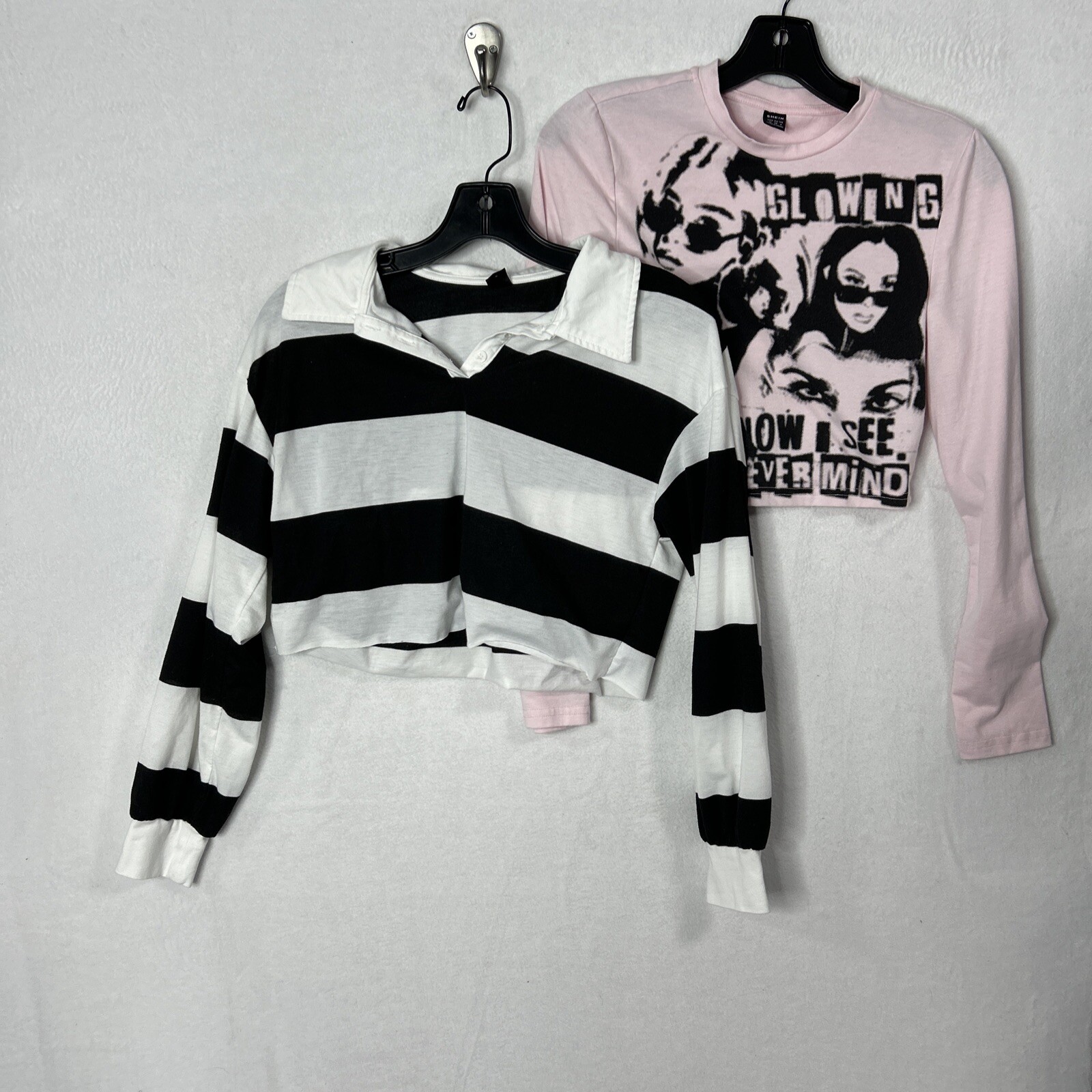 Shein  Women's Basic Long Sleeve Solid Crop Top S… - image 8