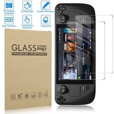 2Pcs for Steam Deck Tempered Glass Screen Protector Film Game Console Protective