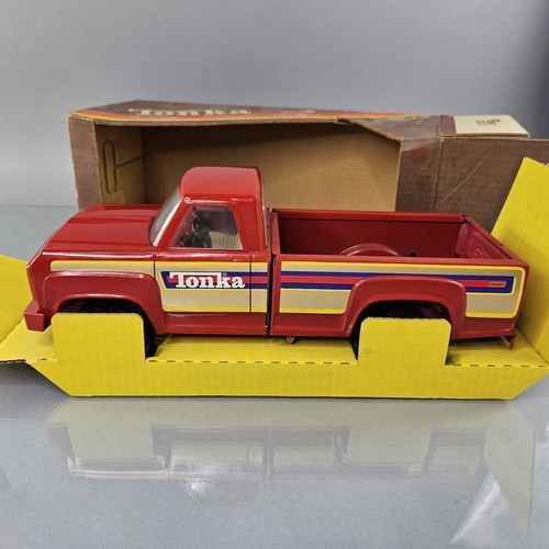 Vintage Tonka HOT PICKUP Truck 2360 Red Pressed Steel XR-101 1970s Original - Picture 15 of 23