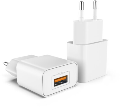 2x USB Ladegerät Quick Charge 3.0 Schnellladegerät 18W Netzteil für Apple Samsun