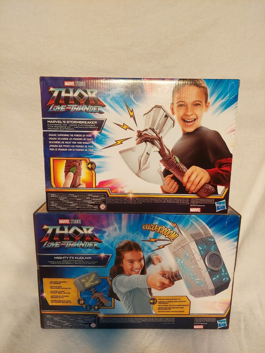Bundle of 2 Thor: Love and Thunder Mighty FX Mjolnir + Bundle of 2 Thor: Love and Thunder Mighty FX Mjolnir +