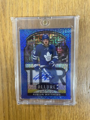 2020-21 Upper Deck Allure Blue Line Auto /35 Auston Matthews #69 Auto