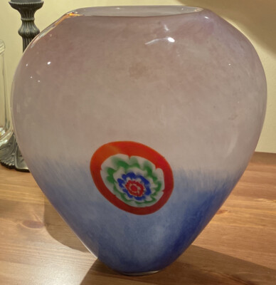 Tripact Inc M Design Art Glass Vase 11 Inches