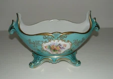 Floral Ornate Decorative Footed Bowl, From Estate - Vintage, pre-owned