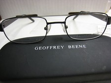 GEOFFREY BEENE EYEGLASS FRAMES Style REPRESENTATIVE in BLACK 52-19-140 W/ Case