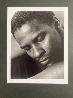DENZEL WASHINGTON   -  Rare  Original VINTAGE Press Photo by HERB RITTS 1990