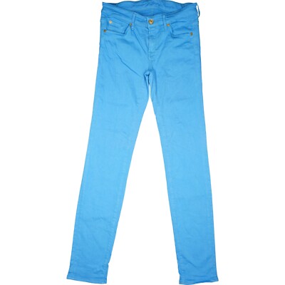 7 For All Mankind W28 Jeans Trousers Blue Womens Stretch Skinny Slim 36 L32 Cristin