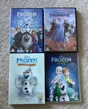 Disney Frozen 1 & 2 DVD Frozen Fever Frozen Singalong DVDs EXCELLENT CONDITION