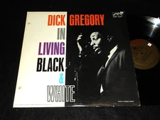 DICK GREGORY In Living Black and White COLPIX Black Consciousness Comedy LP Clsc