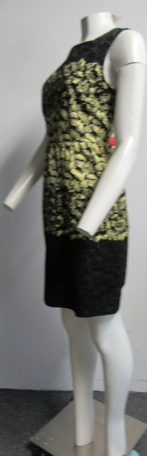 Abito in guaina ROSSO VALENTINO da donna stampa foglia nera taglia 46