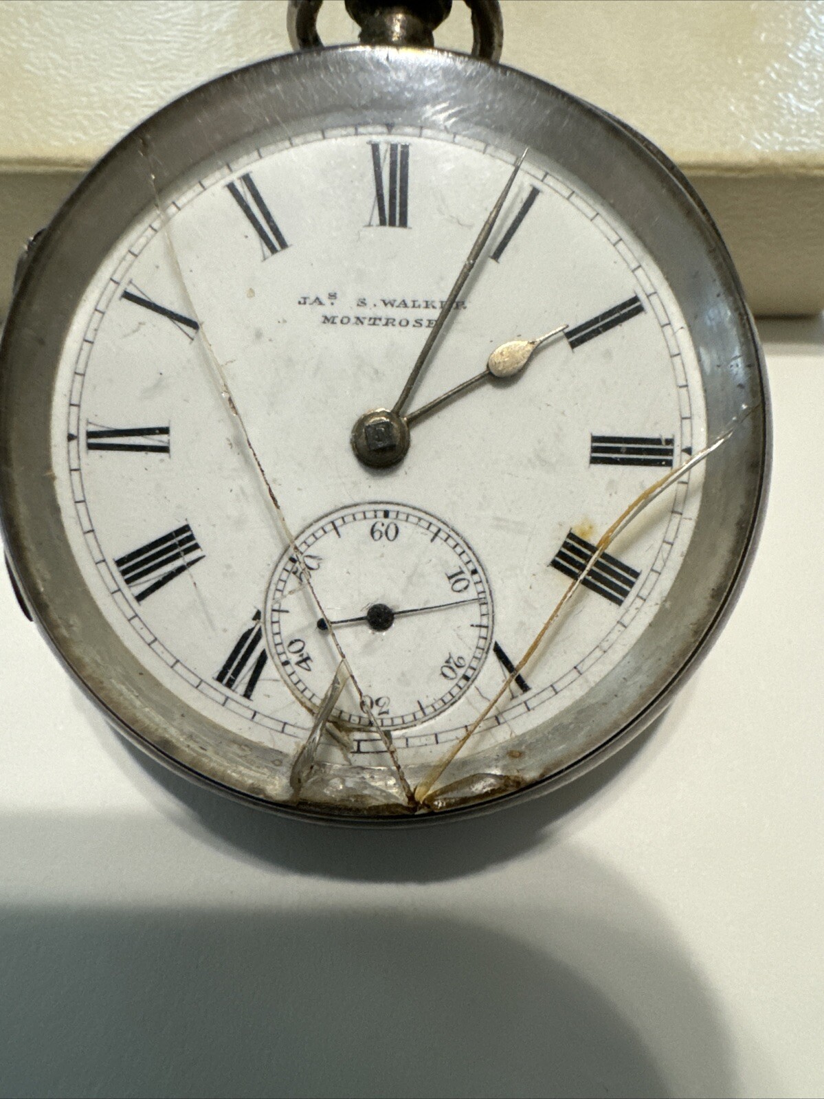 Antique solid silver Gents James Walker London po… - image 5