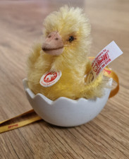 Steiff limitiert Nr. 0225/2008 Küken im Ei Ornament von 2008 7cm Mohair 038433
