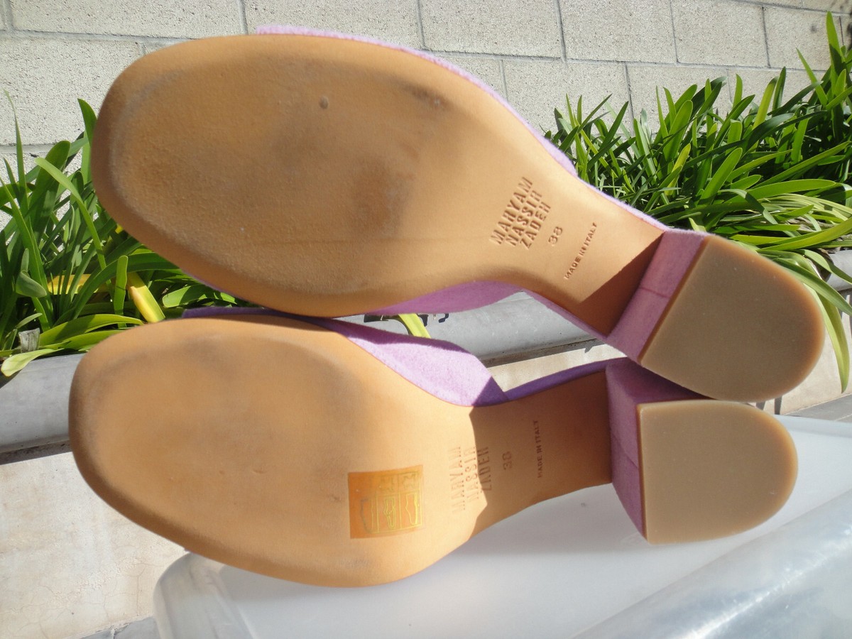 Maryam Nassir Zadeh MAR MULE 8cm Aster (Light Purple) Suede EUR37