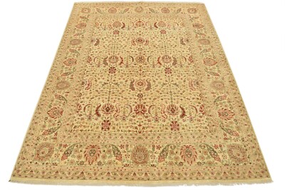 Ziegler Rug 8'2'' x 10'1'' Beige Wool Traditional Hand-Knotted Oriental Carpet