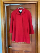 Vintage - Red Peabody House Peacoat - Made In Romania - Size 3/4