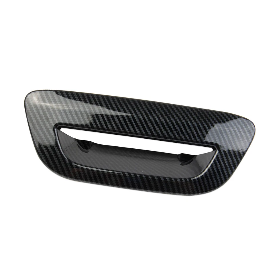 Carbon Fiber Style Rear Trunk Door Handle Bowl Cover Trim For Chrysler Pacifica - Image 2 of 4