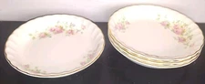 Vintage Pair of W.S. George 8" Porcelain Bowls, Bolero Rose 015A (10 total)