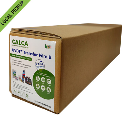 CALCA 24in x 328ft UV DTF Crystal Label Transfer Film B Roll Local pickup