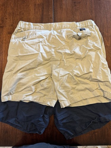 Lot Of 2 Size 34 Shorts Dockers Tan &Navy Blue - Picture 5 of 5