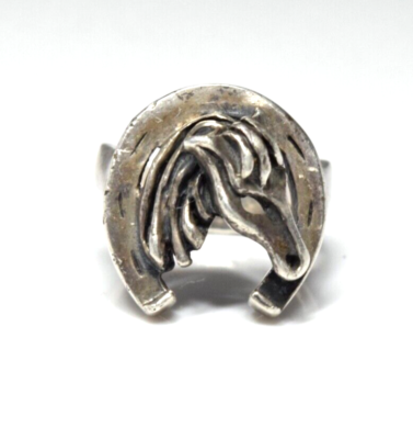 vintage silver925 horseshoe ring