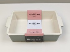 Image of Mason Cash Innovative Kitchen 31.5cm Lasagne Dish | Grey & Cream Stoneware with