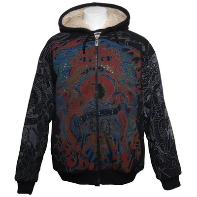 Really Point, Kapuzenpullover, Größe: XL, Schwarz/Mehrfarbig, Polyester #HFD