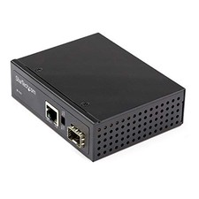 StarTech PoE Industrial Fiber to Ethernet Media Converter 60W - SFP to RJ45 -