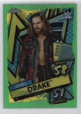 2021 Topps Chrome WWE Slam Attax Green Refractor 27/50 James Drake #43 1r9e