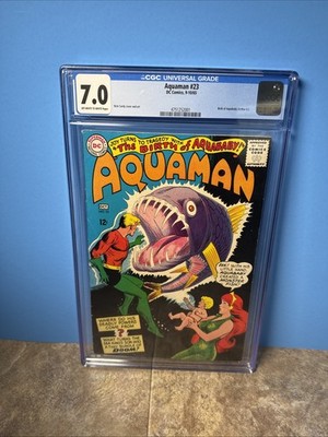 1ST AQUABABY ARTHUR, JR. Aquaman #23 CGC 7.0  1965