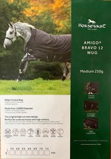 Horseware Amigo Bravo 12 Wug Turnout Blanket Medium 250g 66" New 